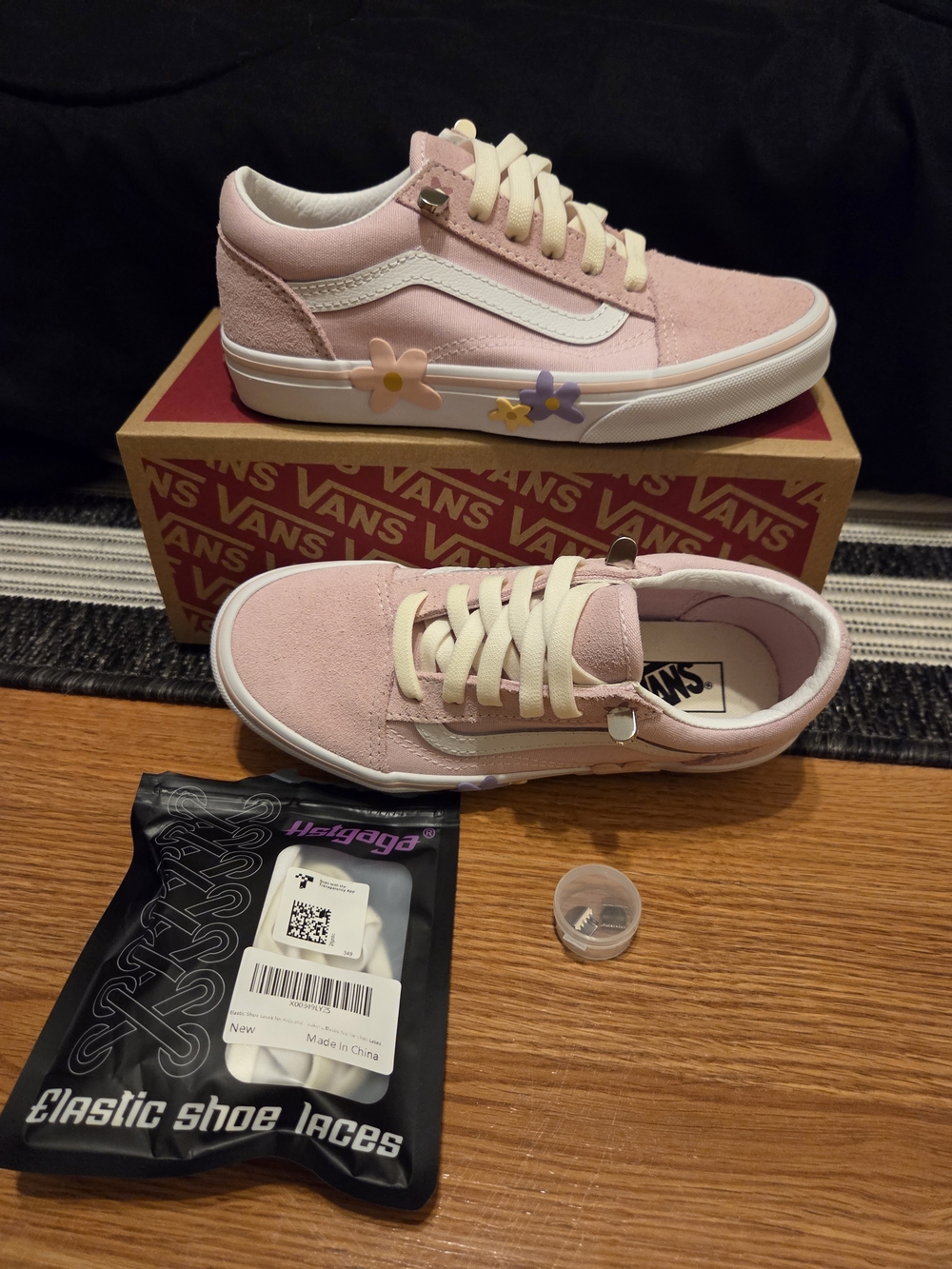 VANS Old Skool Kids Sneakers Size 2 PINK